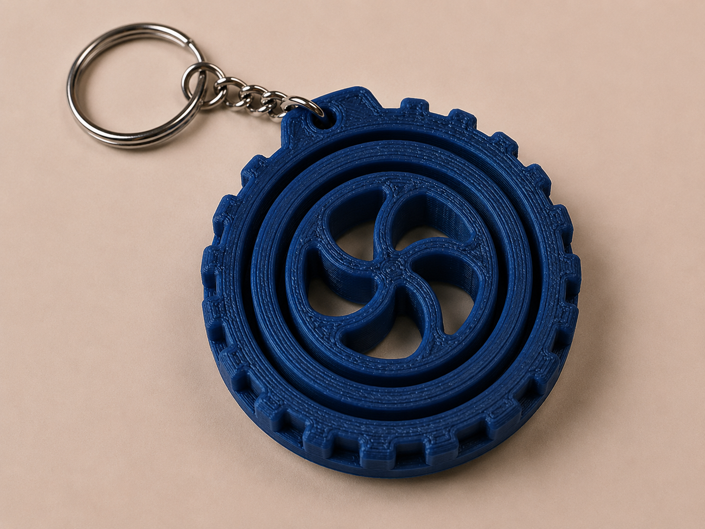 🔄 Porte-clé Gyro imprimé en 3D 🔄
