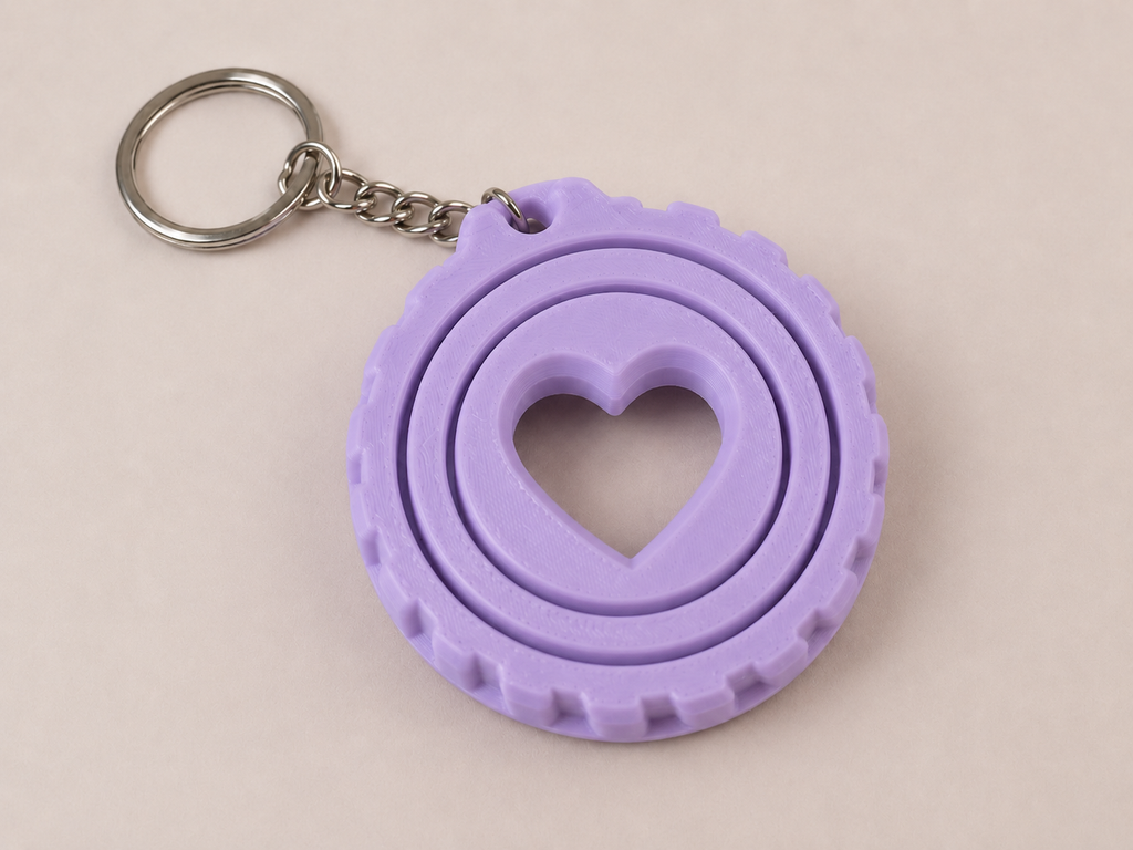 🔄 Porte-clé Gyro imprimé en 3D 🔄