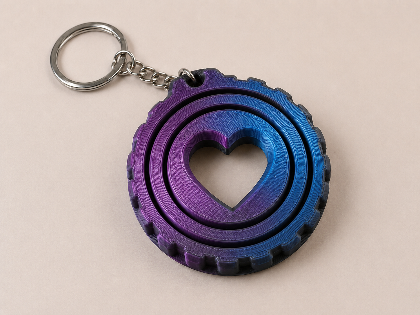 🔄 Porte-clé Gyro imprimé en 3D 🔄