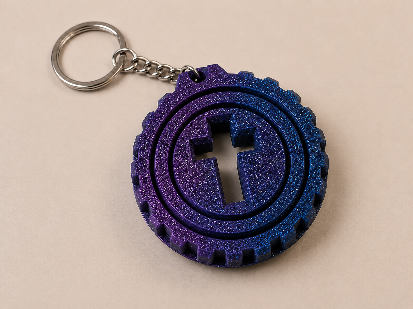 🔄 Porte-clé Gyro imprimé en 3D 🔄