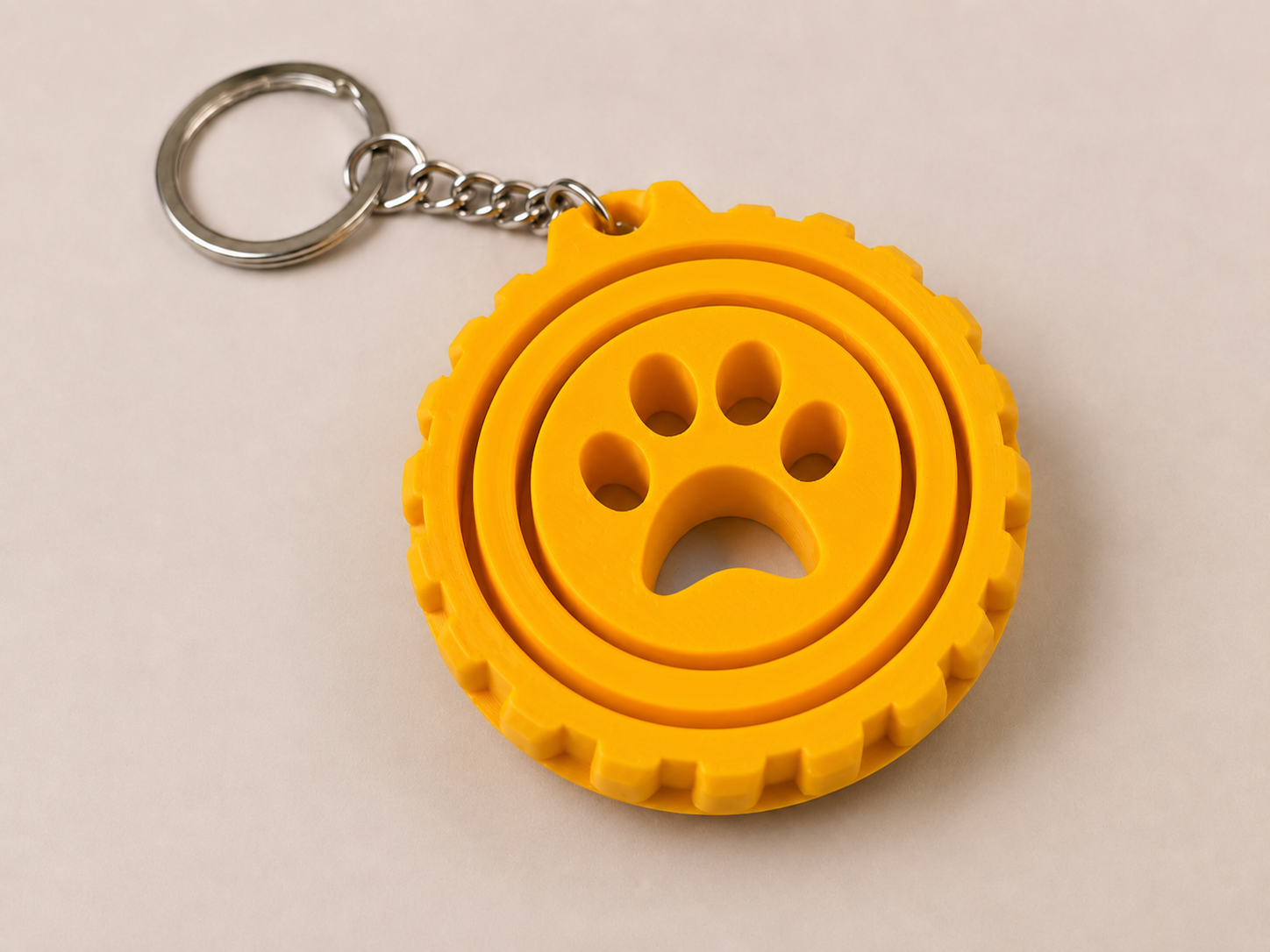 🔄 Porte-clé Gyro imprimé en 3D 🔄