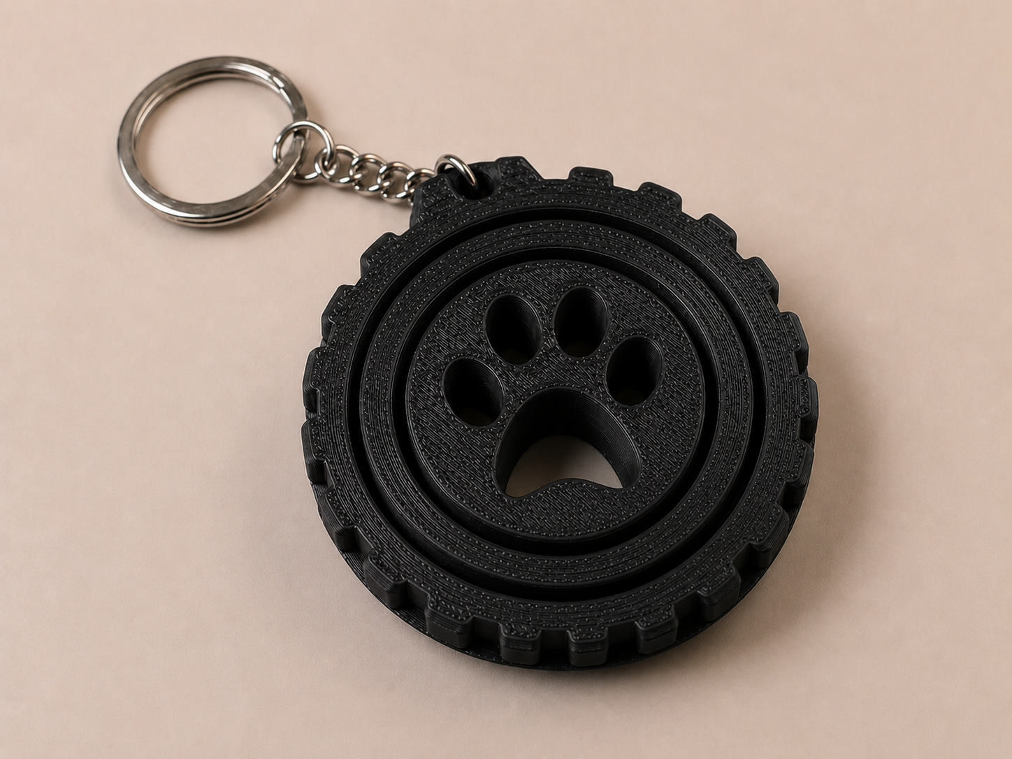 🔄 Porte-clé Gyro imprimé en 3D 🔄