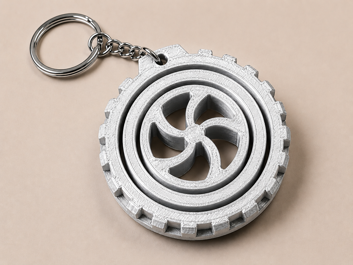 🔄 Porte-clé Gyro imprimé en 3D 🔄