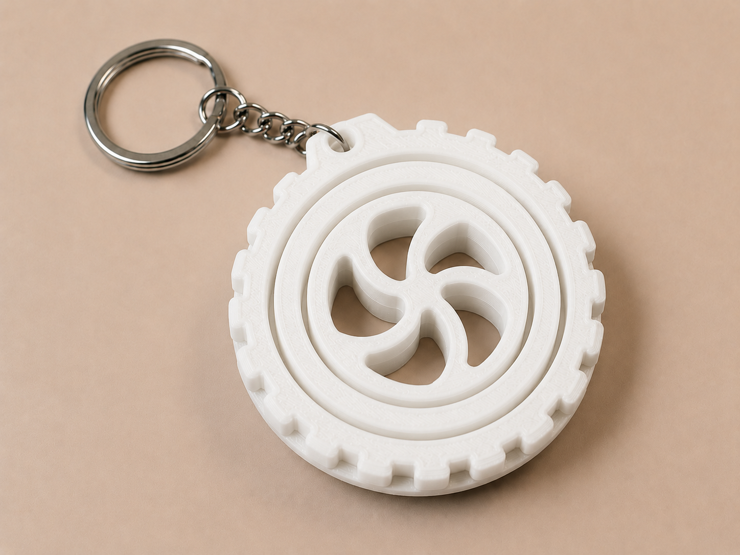 🔄 Porte-clé Gyro imprimé en 3D 🔄