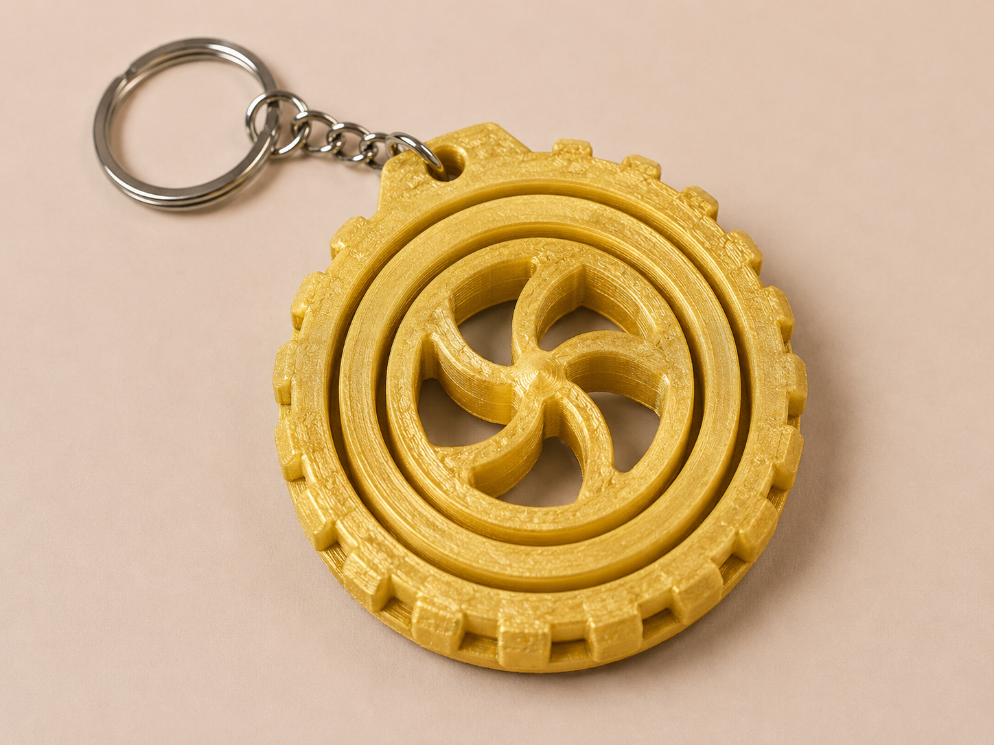 🔄 Porte-clé Gyro imprimé en 3D 🔄