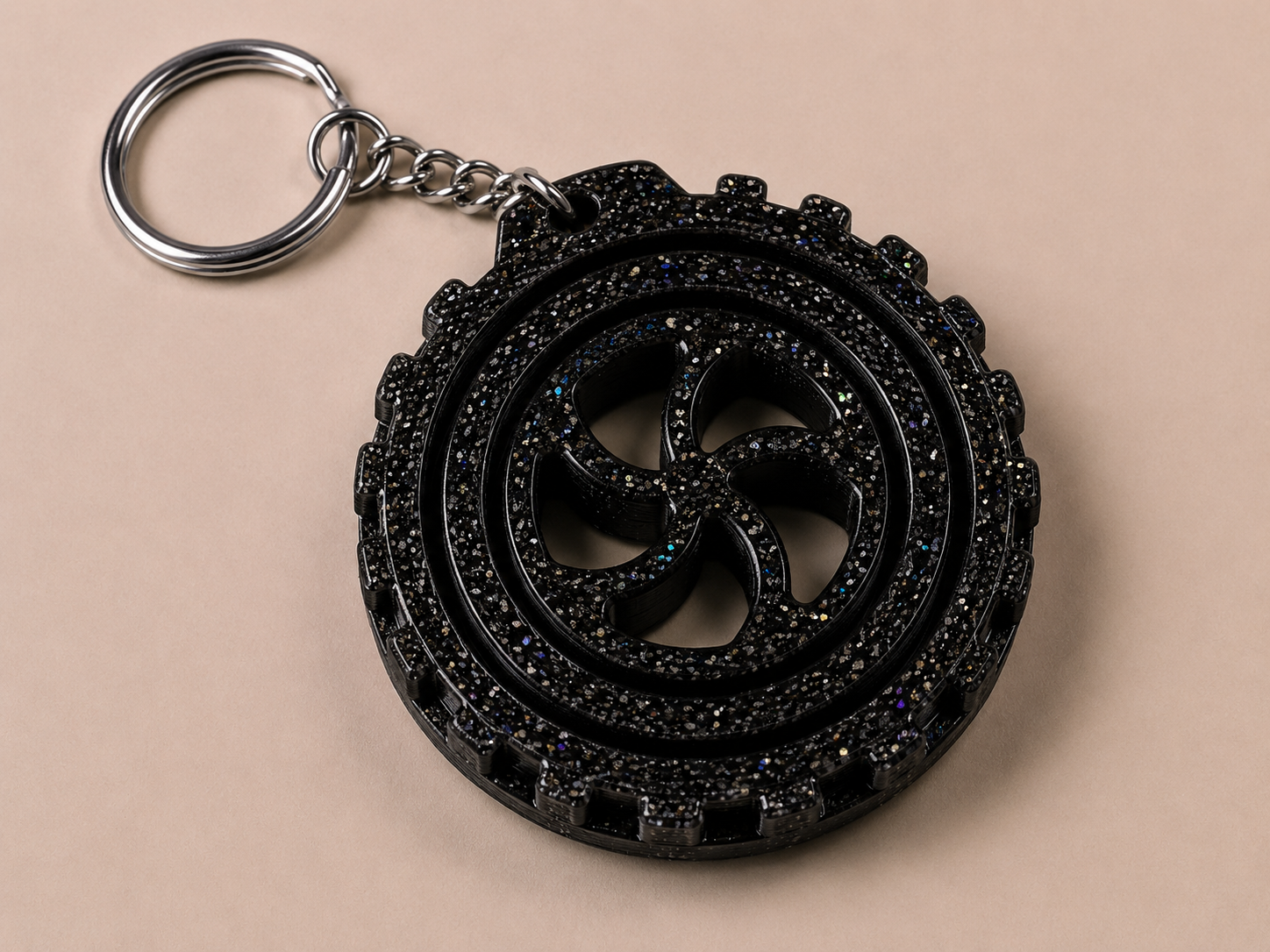 🔄 Porte-clé Gyro imprimé en 3D 🔄