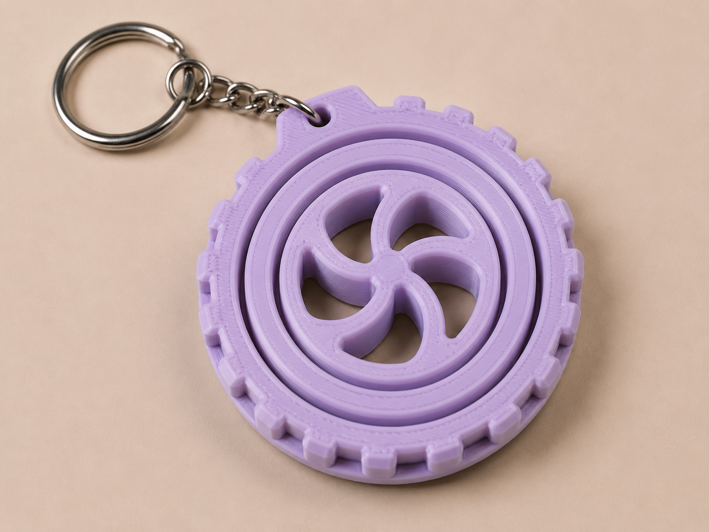 🔄 Porte-clé Gyro imprimé en 3D 🔄