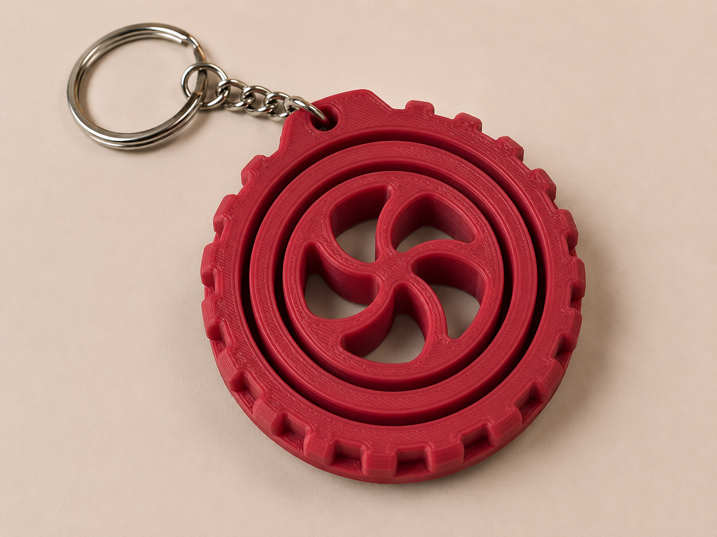 🔄 Porte-clé Gyro imprimé en 3D 🔄