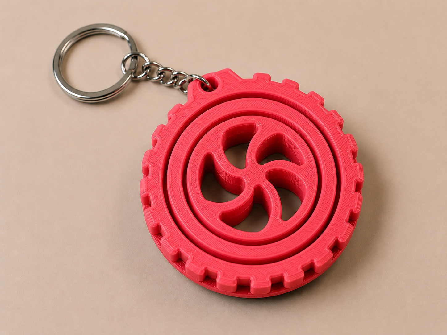 🔄 Porte-clé Gyro imprimé en 3D 🔄