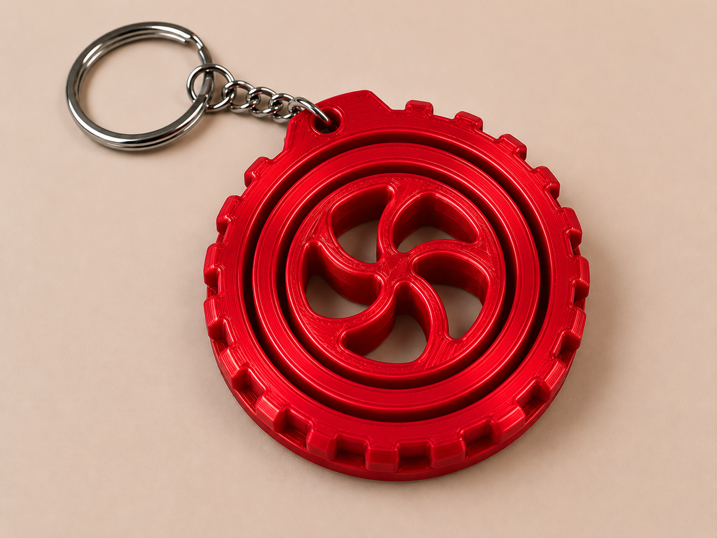 🔄 Porte-clé Gyro imprimé en 3D 🔄