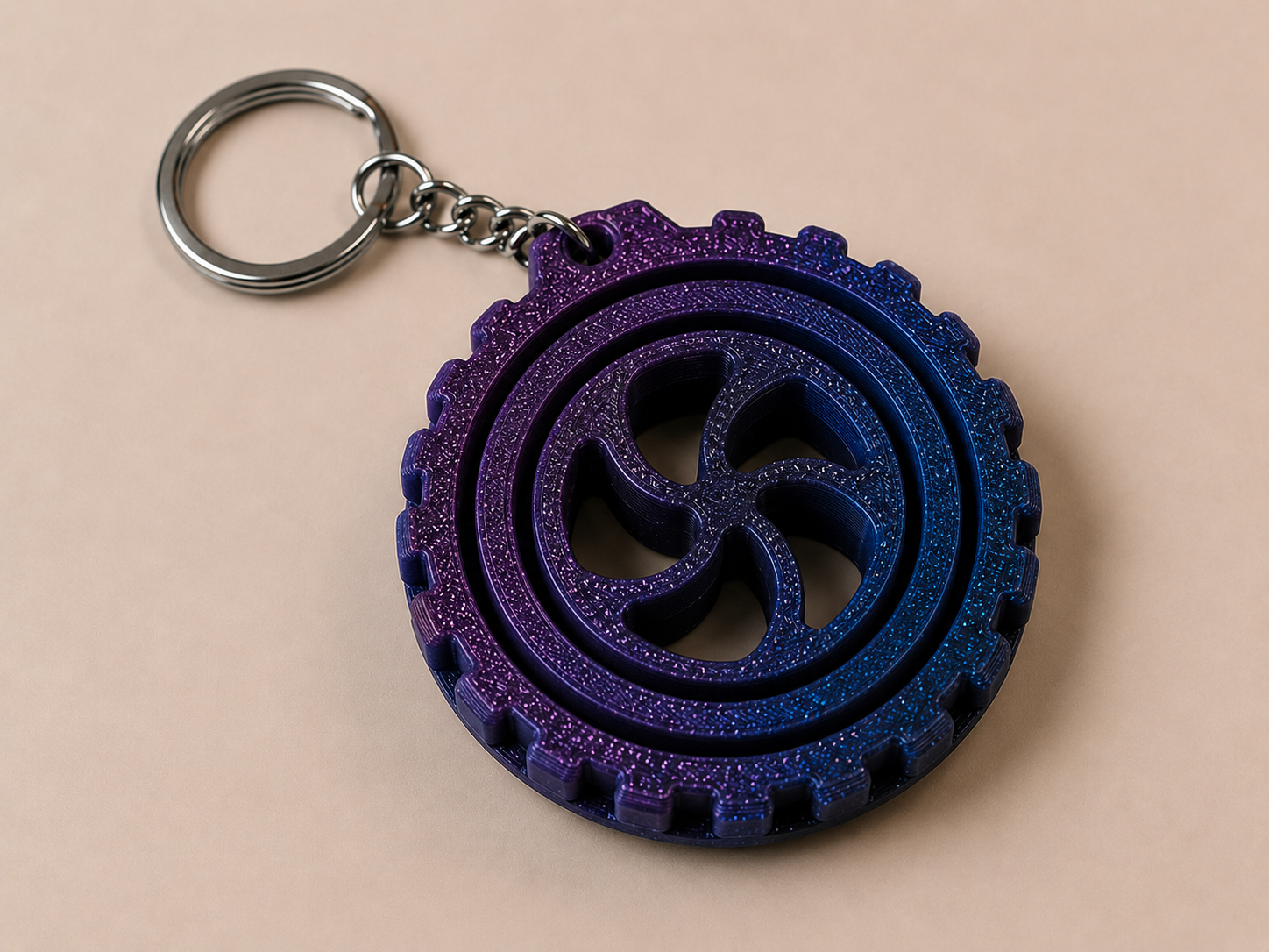🔄 Porte-clé Gyro imprimé en 3D 🔄