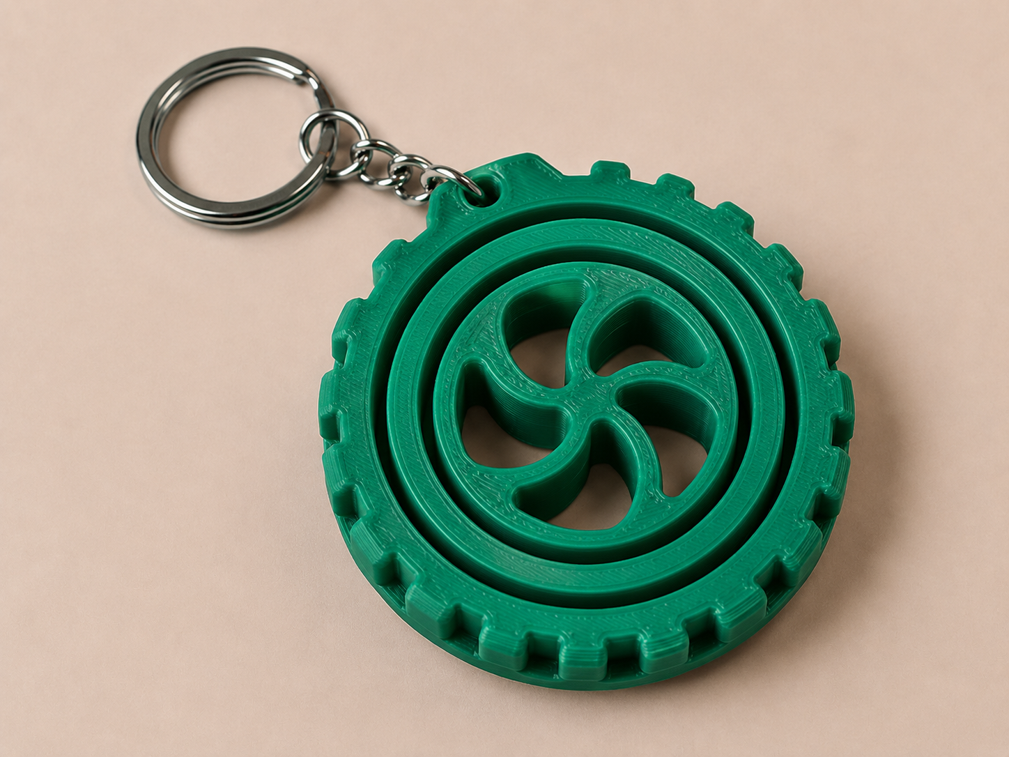 🔄 Porte-clé Gyro imprimé en 3D 🔄