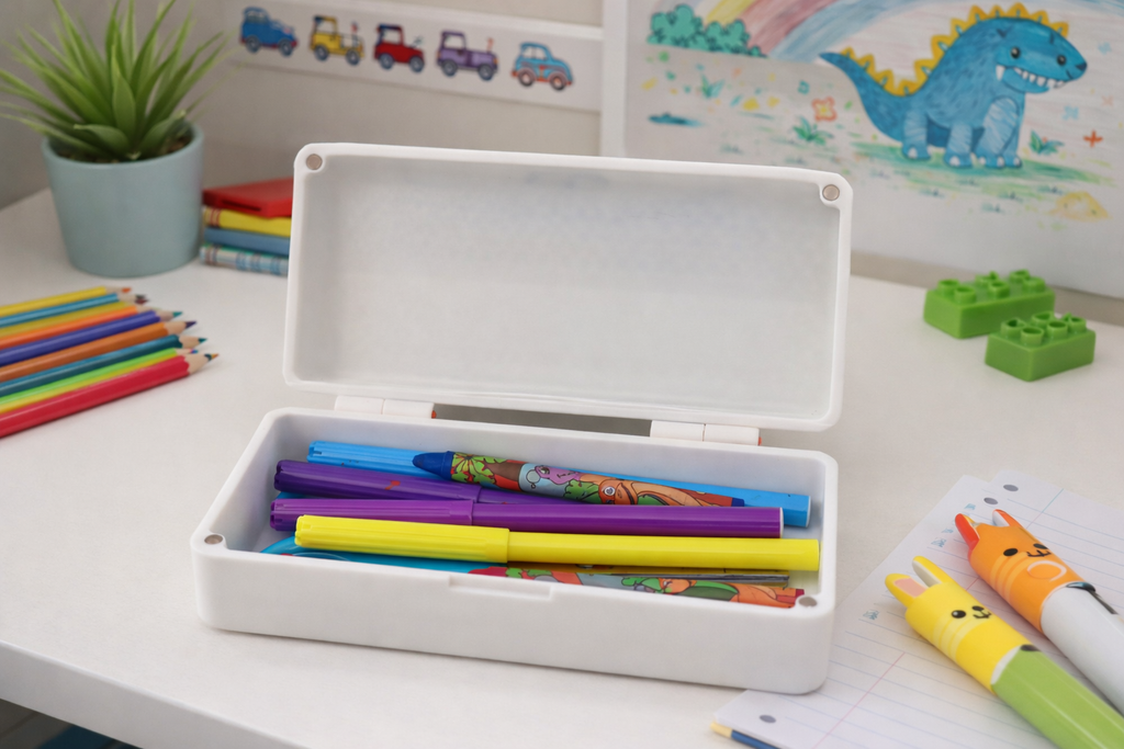 Case chat kawaii multifonction imprimée en 3D, étui de rangement mignon pour le bureau, cadeau original pour amoureux des chats, fabriqué au Québec


