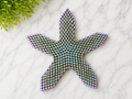 "Étoile de mer articulée TactiK grand format imprimée en 3D, fidget sensoriel 22 cm à une ou deux mains, Krystall Kreations"