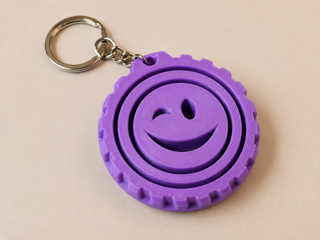 🔄 Porte-clé Gyro imprimé en 3D 🔄