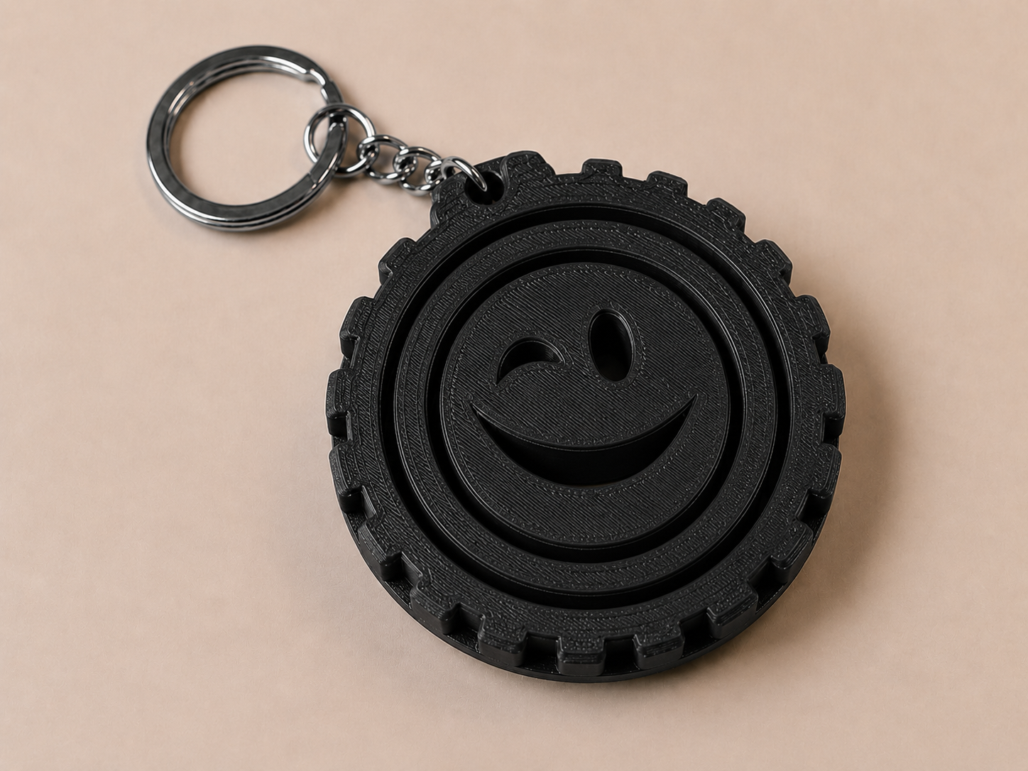 🔄 Porte-clé Gyro imprimé en 3D 🔄