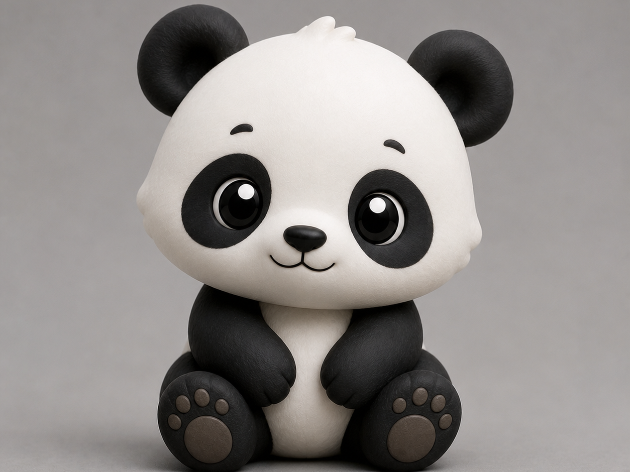 ✨ Panda Kawaii imprimé en 3D ✨