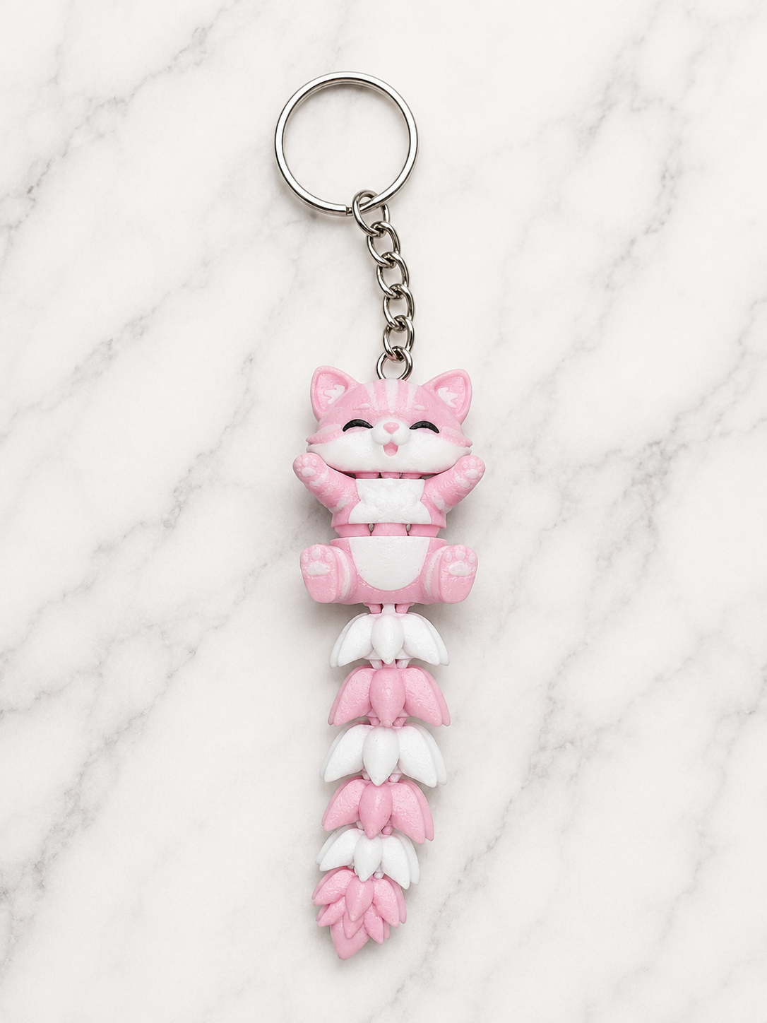 🐱 Porte-clé Chat articulé – Impression 3D